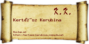 Kertész Kerubina névjegykártya